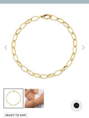 IN SEARCH OF THIS Jennifer Meyer Medium Edith link bracelet